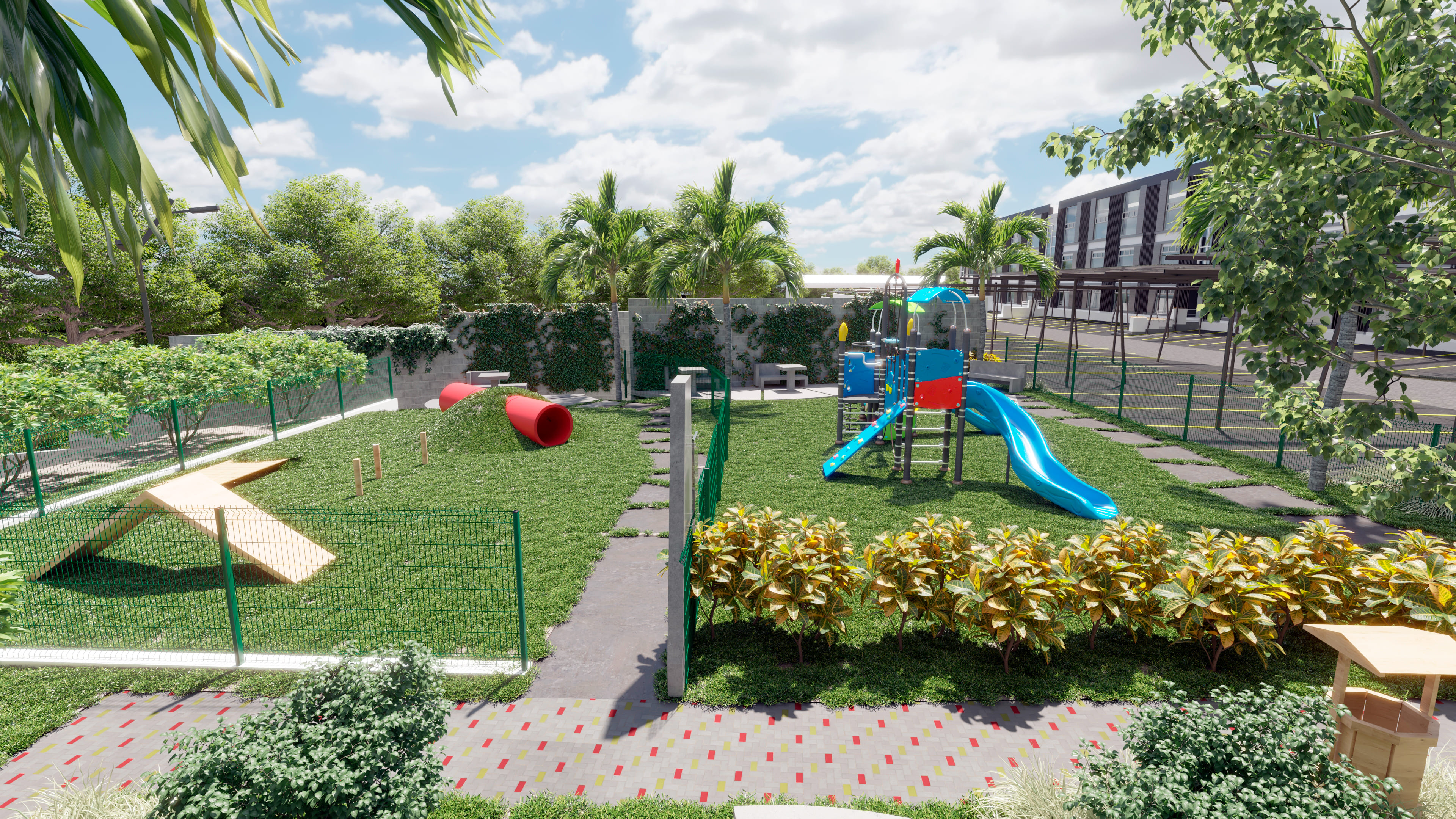 Playground y Parque de mascotas - Condominio Lotus